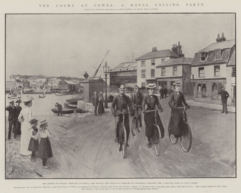 Court at Cowes, Royal Cycling Party tekijältä Amedee Forestier