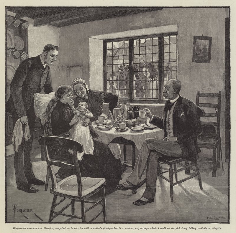 The Inconsiderate Waiter, kirjoittanut J M Barrie tekijältä Amedee Forestier