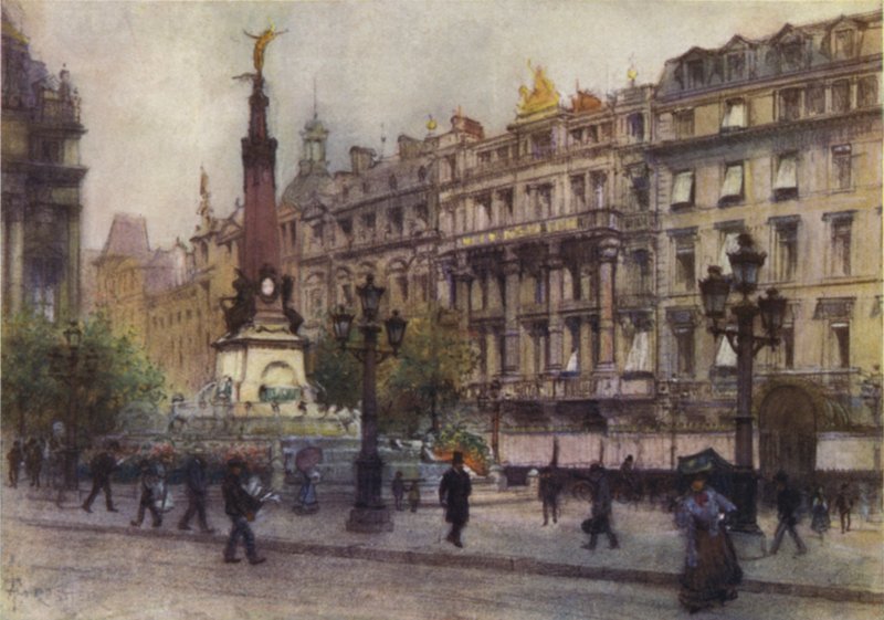 Place de Brouckere, Bryssel tekijältä after Amedee Forestier