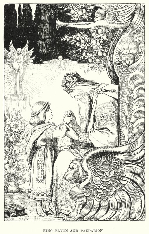 Kuningas Elyon ja Paedarion (kaiverrus) tekijältä Amelia M. (attr.to) Bowerley or Bauerle