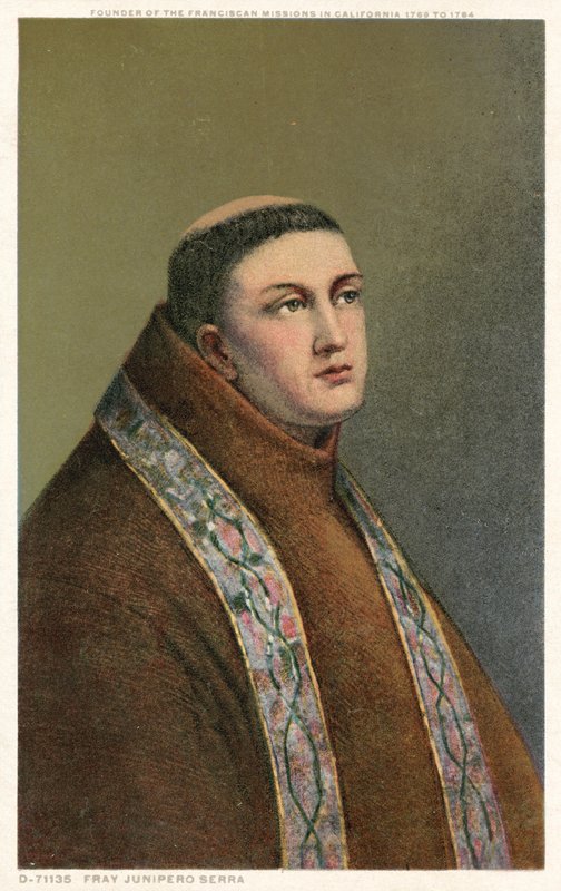 Fray Junipero Serra, fransiskaanien lähetystoiminnan perustaja Kaliforniassa 1769-1784 tekijältä American School
