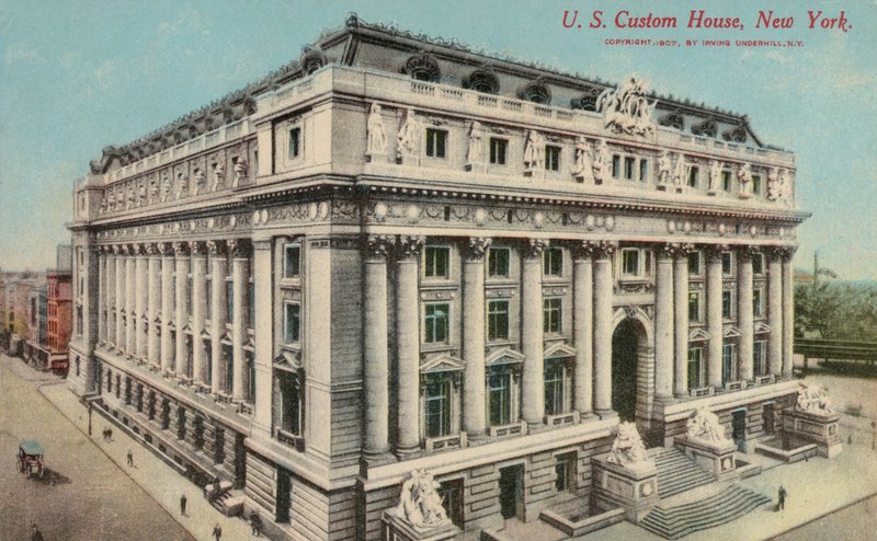 Alexander Hamilton US Custom House, New York City, New York, USA (värillinen kuva) tekijältä American Photographer (after)