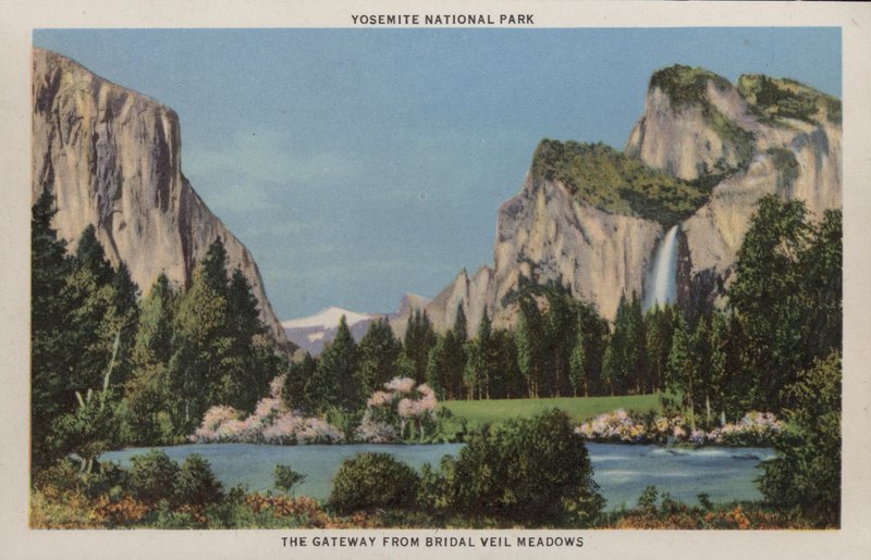 Kalifornia: Yosemiten kansallispuisto, portti Bridal Veil Meadowsista (kuva) tekijältä American Photographer (after)