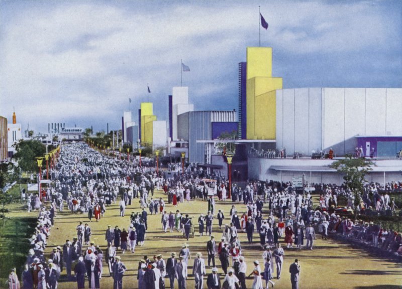 Chicagon vuoden 1934 maailmannäyttely: The General Exhibits Group (kuva) tekijältä American Photographer (after)