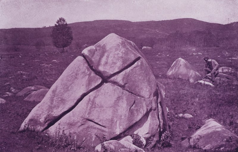 Cross Rock, lähellä Pittsfieldiä, Massachusetts (m/w kuva) tekijältä American Photographer (after)