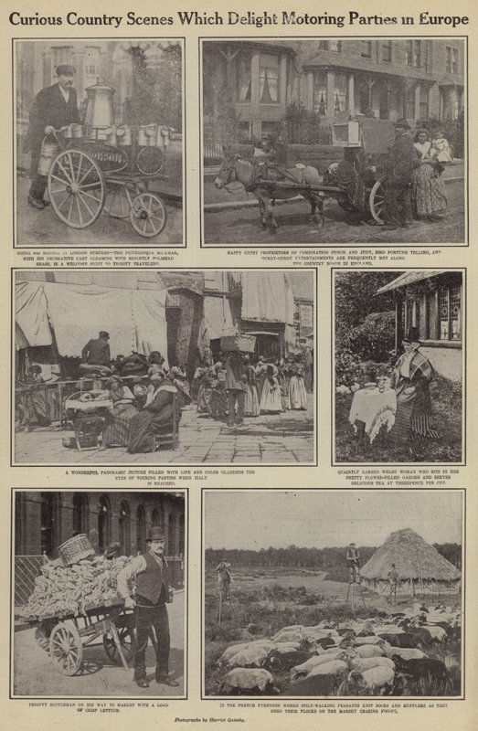 Outoja maalaiskohtauksia, jotka ilahduttavat autoilujuhlia Euroopassa (m/v kuva) tekijältä American Photographer (after)