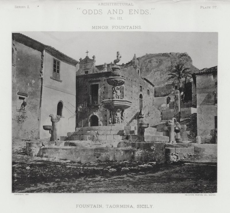 Fountain, Taormina, Sisilia (m/w kuva) tekijältä American Photographer (after)
