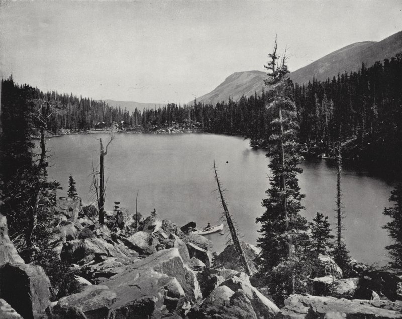Green Lake, Colorado (s/w-kuva) tekijältä American Photographer (after)