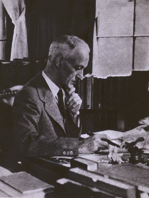 Harvey Cushing, neurokirurgi, muotokuva (m/w kuva) tekijältä American Photographer (after)