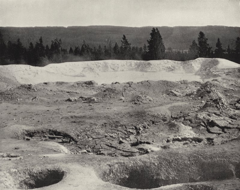 Mammoth Paint Pots, Yellowstone Valley, Wyoming (m/w kuva) tekijältä American Photographer (after)
