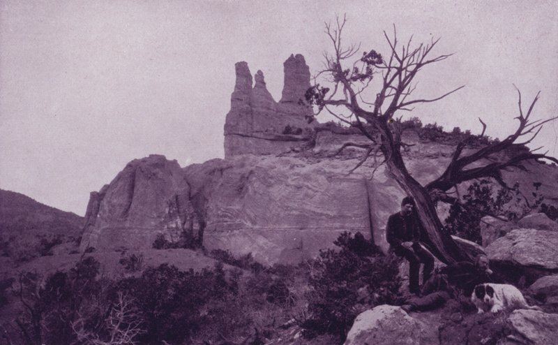 Navajo-kirkko, lähellä Fort Wingatea (m/w kuva) tekijältä American Photographer (after)