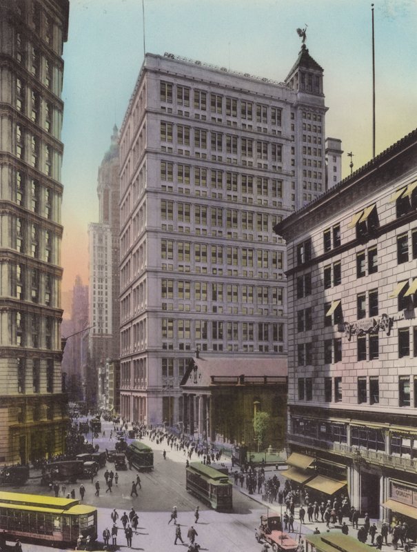 New York: St Paul Bldg; Am Puhelin ja lennätin; Astor House (kuva) tekijältä American Photographer (after)