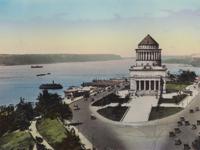 New York: Hudson-joki ja Riverside Drive; Grantin hauta (kuva) tekijältä American Photographer (after)