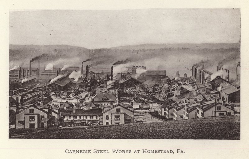 Pittsburgh: Carnegie Steel Works at Homestead, Pennsylvania (m/v kuva) tekijältä American Photographer (after)
