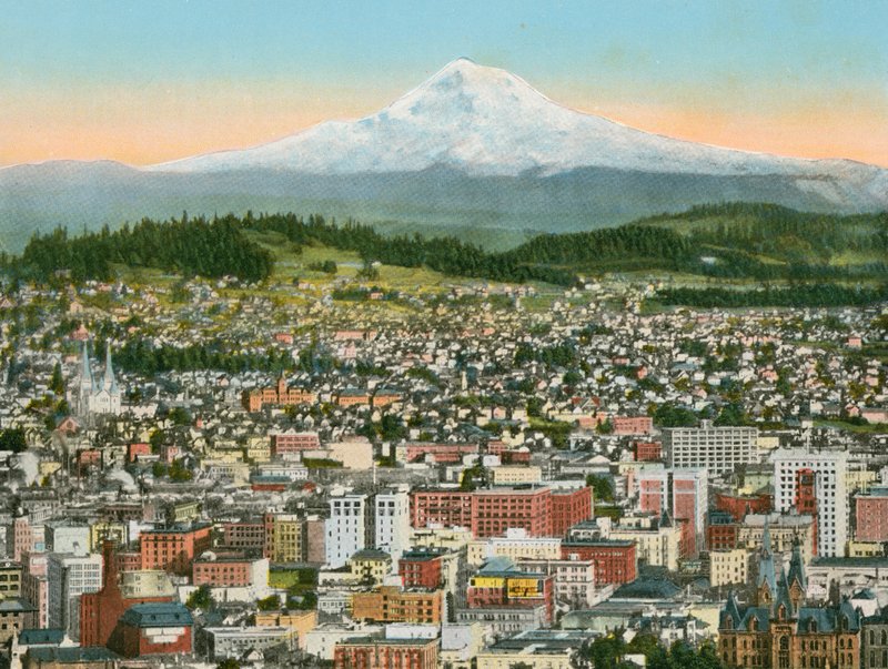 Portland, Oregon, Mount Hood etäisyydellä (kuva) tekijältä American Photographer (after)