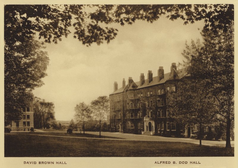 Princetonin yliopisto: David Brown Hall; Alfred B Dod Hall (m/v kuva) tekijältä American Photographer (after)
