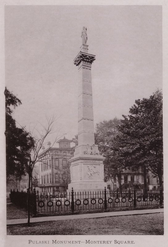 Pulaski Monument, Monterey Square (m/w kuva) tekijältä American Photographer (after)