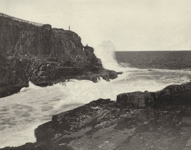 Sea Wall, Bald Head Cliff, Maine (m/w kuva) tekijältä American Photographer (after)