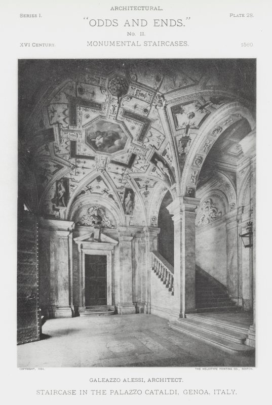 Portaikko Palazzo Cataldissa, Genovassa, Italiassa (m/v kuva) tekijältä American Photographer (after)