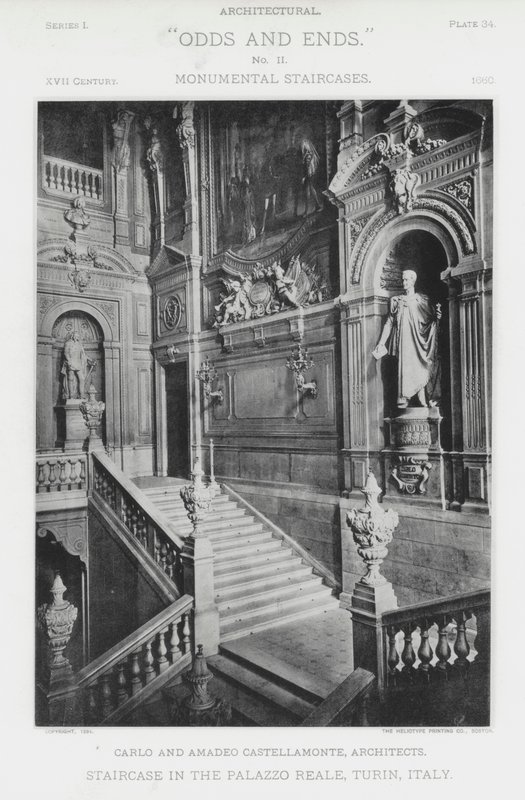 Portaikko Palazzo Realessa, Torinossa, Italiassa (m/v kuva) tekijältä American Photographer (after)