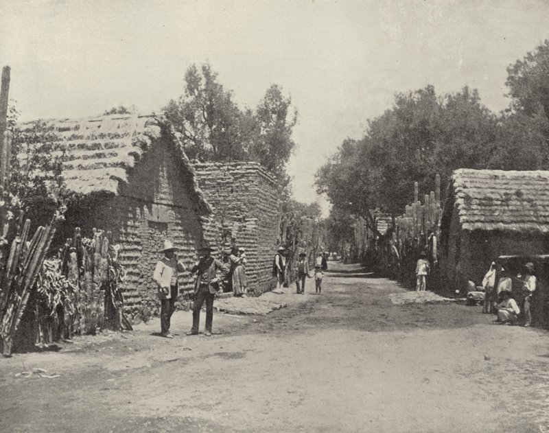 Street Scene Santa Anitassa, Meksikossa (m/w kuva) tekijältä American Photographer (after)