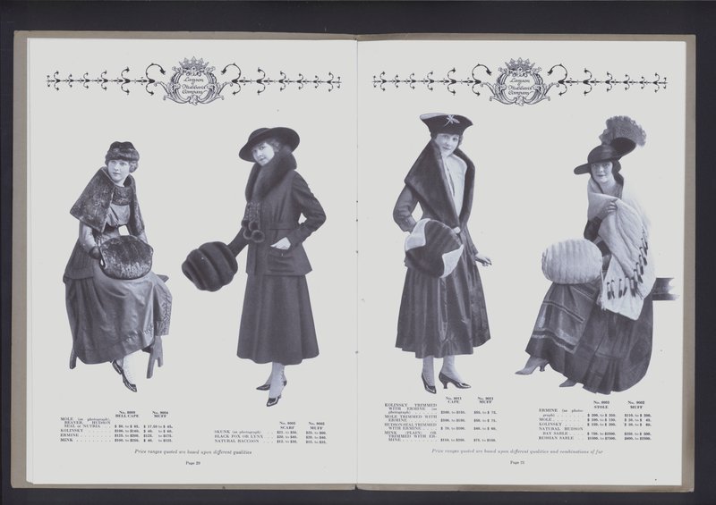 Kahden sivun levitys Theatre of Fur Fashionista (m/w kuva) tekijältä American Photographer (after)