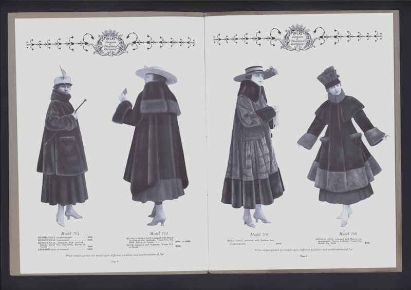 Kahden sivun levitys Theatre of Fur Fashionista (m/w kuva) tekijältä American Photographer (after)