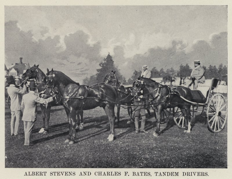Albert Stevens ja Charles F Bates, tandem Drivers (m/w kuva) tekijältä American Photographer