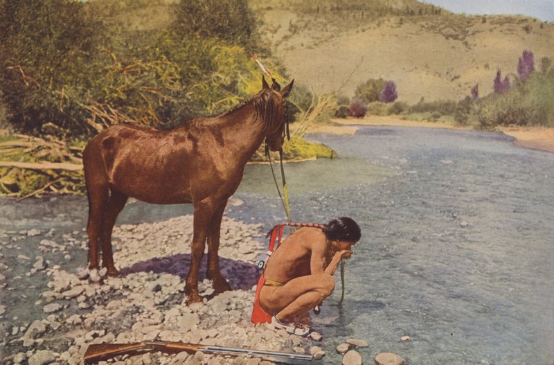Apassisoturi, Rio Navaho Arizona (värillinen kuva) tekijältä American Photographer