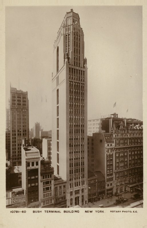 Bush Terminal Building, New York City, Yhdysvallat (s/w valokuva) tekijältä American Photographer