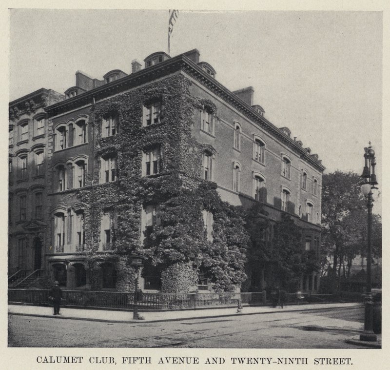 Calumet Club, Fifth Avenue ja Twenty-Ninth Street (m/w kuva) tekijältä American Photographer
