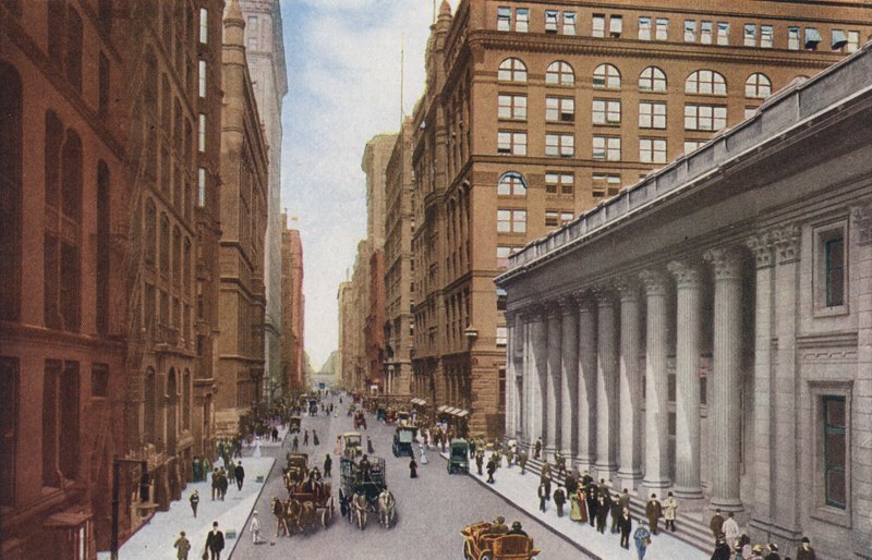 Chicago: La Salle Street, Board of Trade Buildingista (värikuva). tekijältä American Photographer