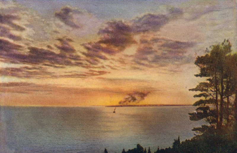 Chicago: Michigan-järven auringonlasku (värikuva) tekijältä American Photographer