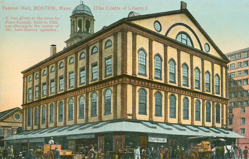 Faneuil Hall, Boston, Massachusetts, Yhdysvallat (värillinen kuva) tekijältä American Photographer