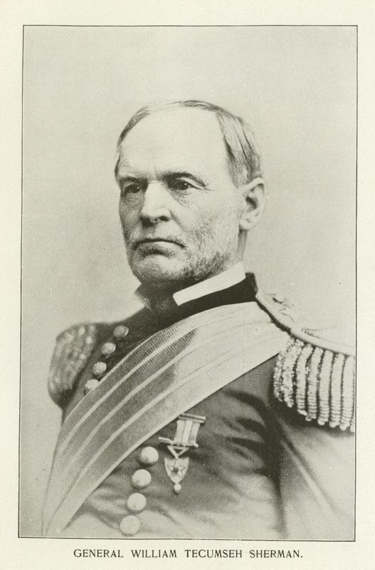 Kenraali William Tecumseh Sherman (mustavalkoinen valokuva) tekijältä American Photographer