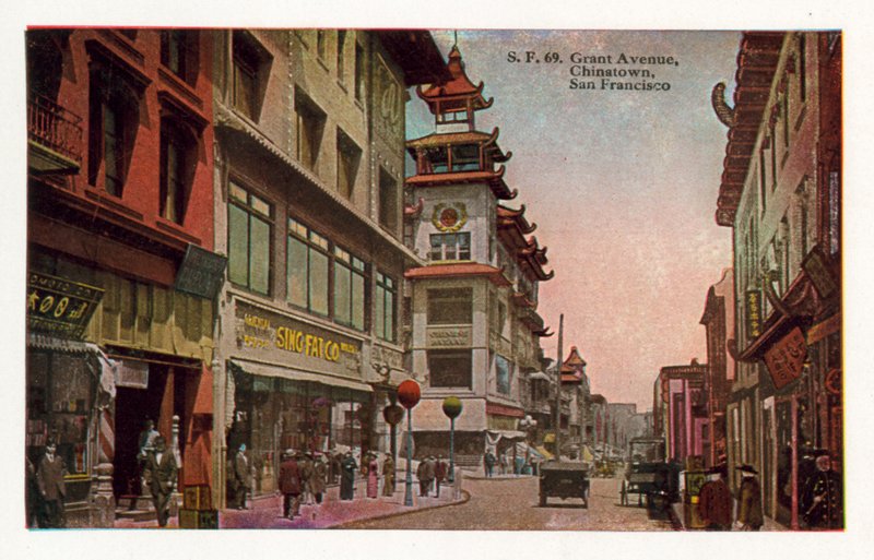 Grant Avenue, Chinatown, San Francisco (värillinen kuva) tekijältä American Photographer