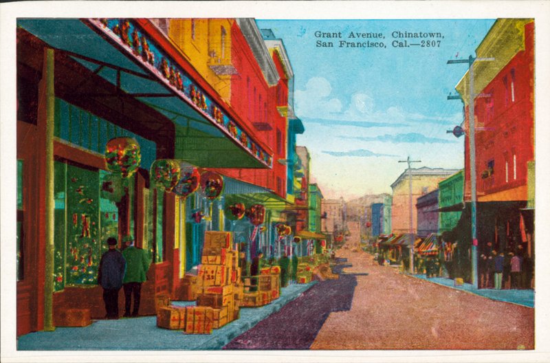 Grant Avenue, Chinatown, San Francisco, Kalifornia (värillinen kuva) tekijältä American Photographer