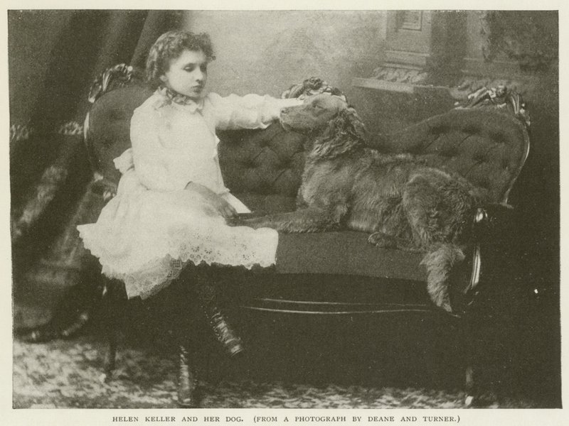 Helen Keller ja hänen koiransa tekijältä American Photographer
