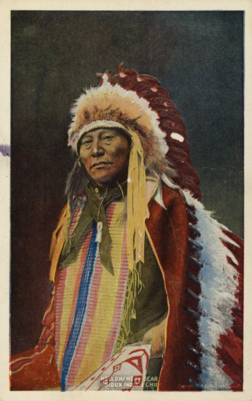 Hollow Horn Bear, sioux-intiaanipäällikkö (kuva) tekijältä American Photographer