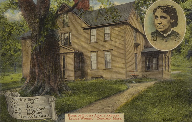 Louisa M Alcottin ja hänen Pikku naistensa koti, Concord, Massachusetts, Yhdysvallat (värikuva). tekijältä American Photographer