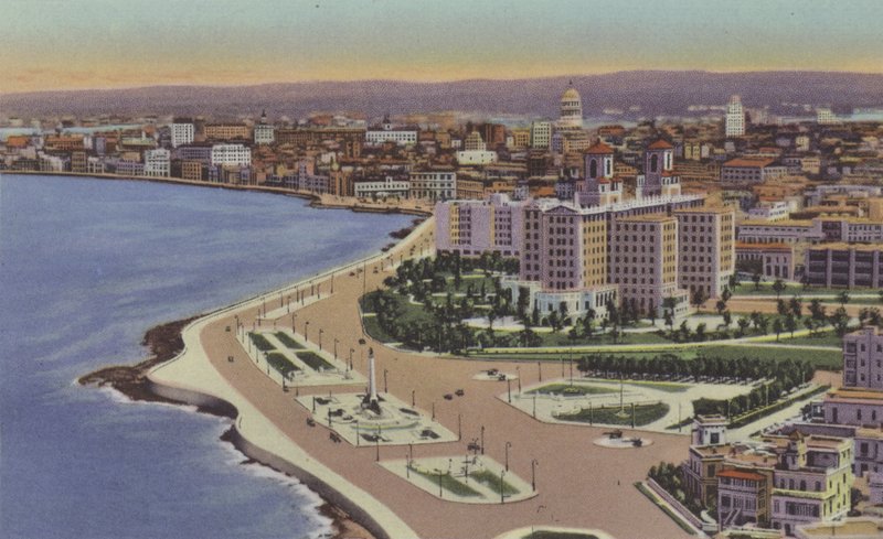 Hotel Nacional, Parque del Maine, National Hotel, Maine Park (värillinen kuva) tekijältä American Photographer