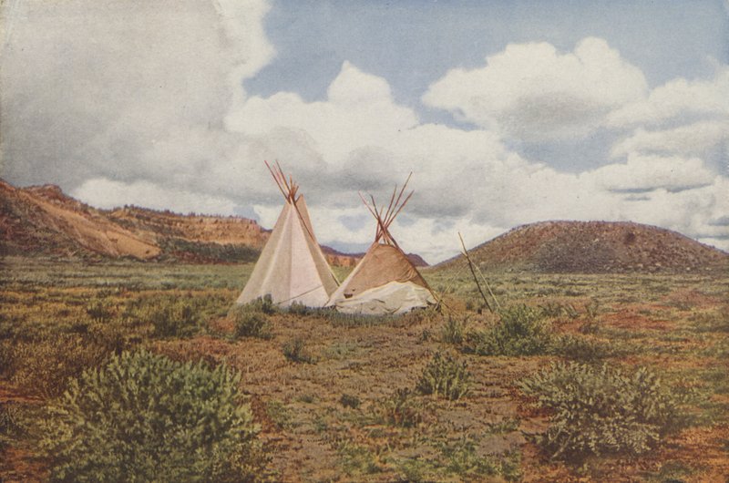 Apache Landissa, Arizonassa (väritetty kuva) tekijältä American Photographer