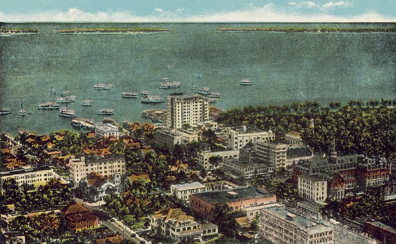 Miami, Florida, noin 1925: (värivalokuva). tekijältä American Photographer