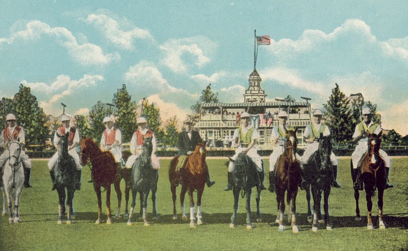 Miami, Florida, noin 1925: Club House and Polo Field (värikuva) tekijältä American Photographer