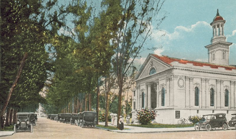 Miami, Florida, noin 1925: Presbyterian Church (värikuva). tekijältä American Photographer