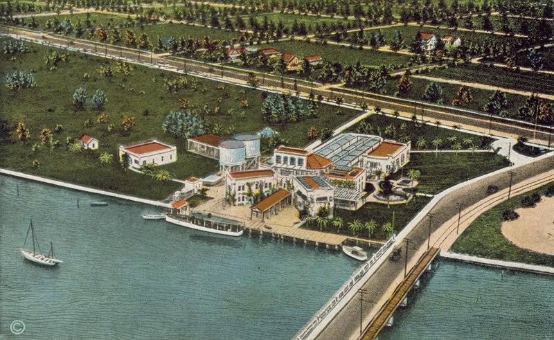 Miami, Florida, noin 1925: Aquarium (värikuva) tekijältä American Photographer