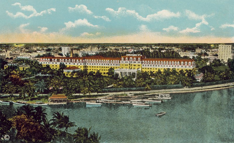Miami, Florida, noin 1925: Royal Palm Hotel (värikuva) tekijältä American Photographer