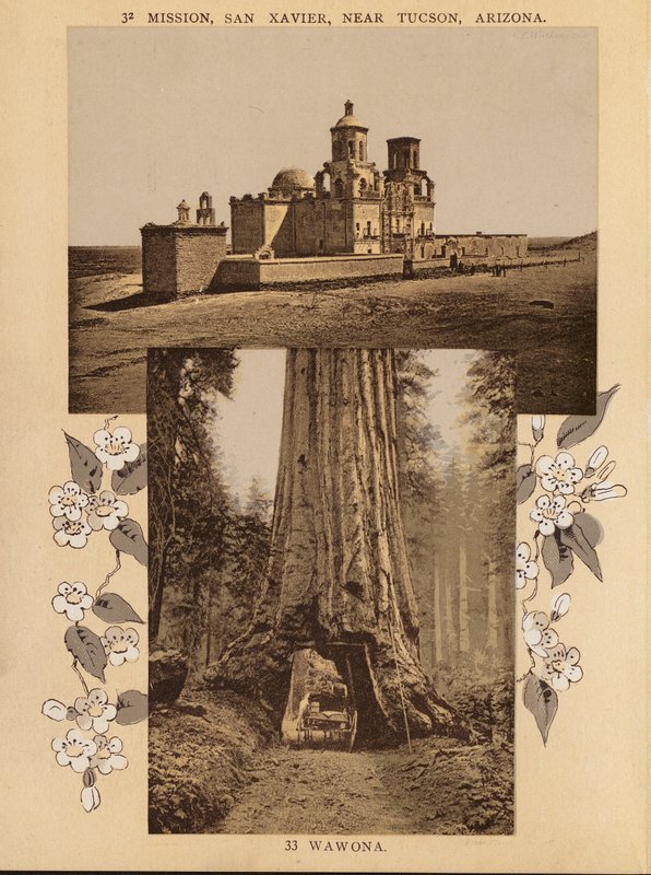 San Xavierin lähetysasema, lähellä Tucsonia, Arizona; Wawona (s/w-kuva). tekijältä American Photographer