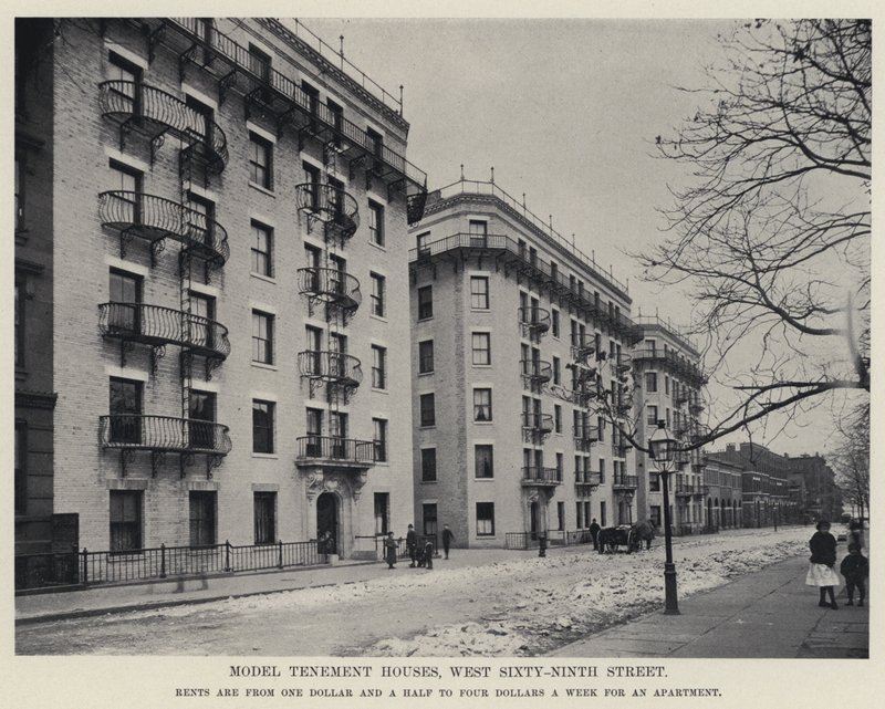 Model Tenement Houses, West Sixty-Ninth Street (m/v kuva) tekijältä American Photographer