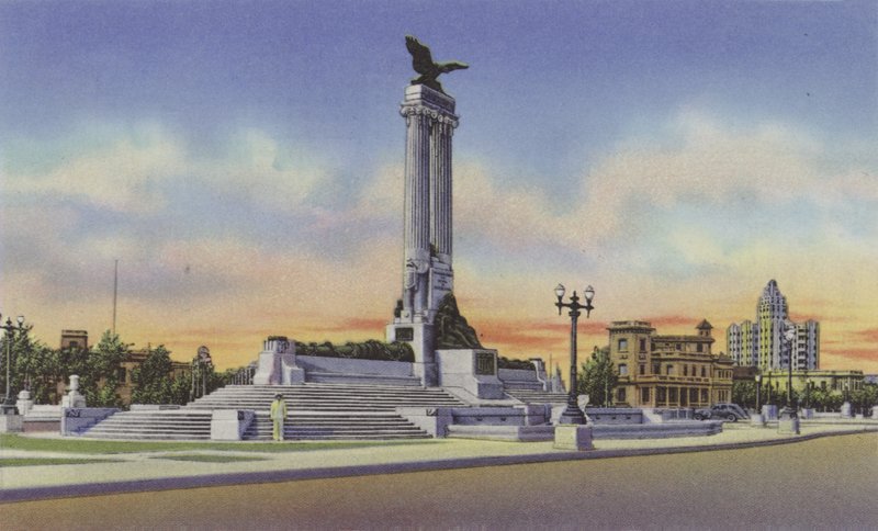 Monumento al Maine, Maine Monument (värillinen valokuva) tekijältä American Photographer